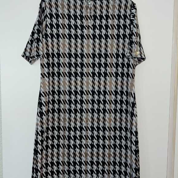 Tommy Hilfiger Houndstooth-Print A-Line Dress Size 12 - Picture 3 of 7
